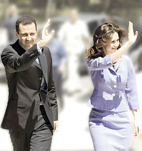 Башар Асад и съпругата му. Снимка: presidentassad.net