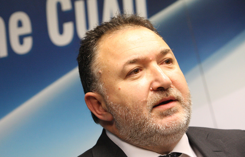 Емил Кабаиванов, председател на СДС. Сн. БГНЕС