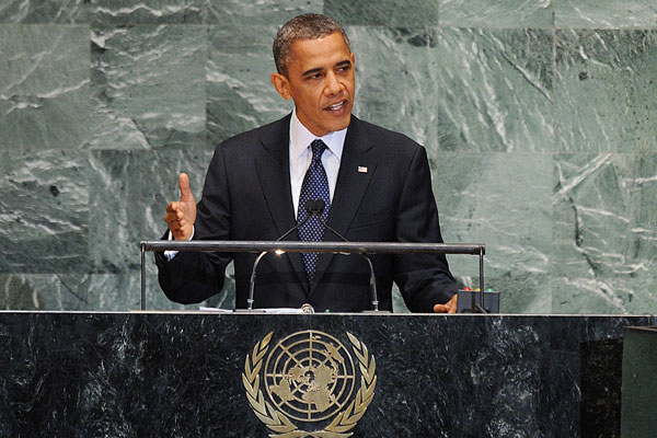 Президентът Барак Обама говори пред Общото събрание на ООН през септември тази година