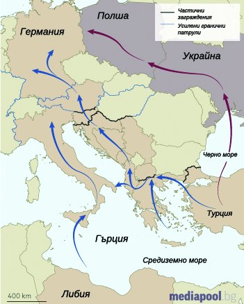 Откъде би пробил мигрантският поток след затварянето на Балканския маршрут
