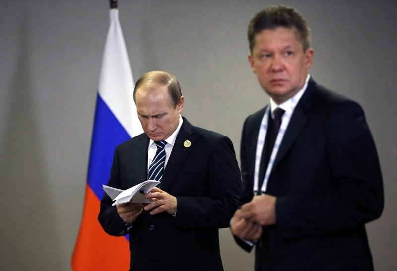 Владимир Путин и Алексей Милер, Снимка: ЕПА/БГНЕС