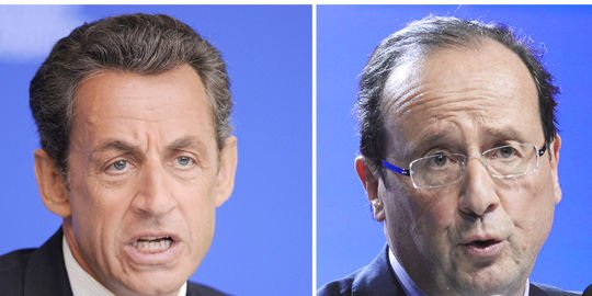 Никола Саркози и Франсоа Оланд