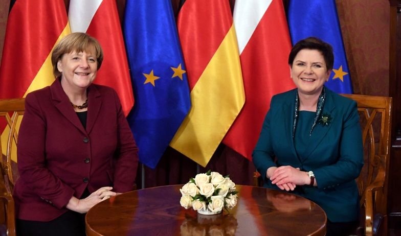 Германският канцлер Ангела Меркел и премиерът на Полша Беата Шидло