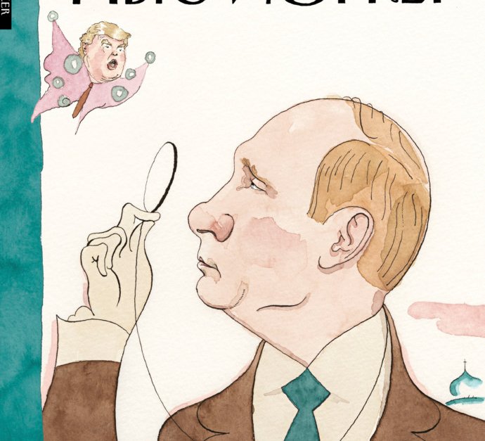 Новият брой на "New Yorker" излиза с корица на руски и с Путин