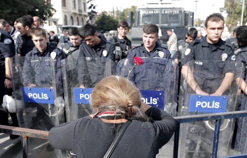 Масови арести при протест в Анкара