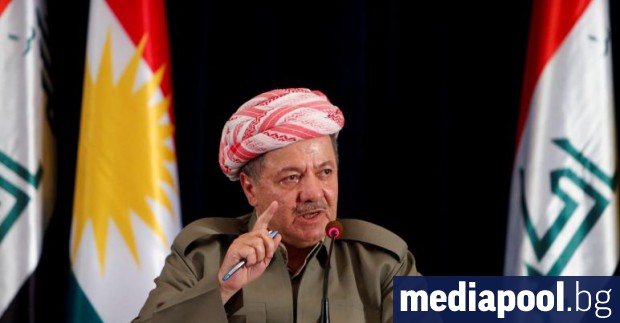 Лидерът на иракските кюрди Масуд Барзани Иракският автономен регион Кюрдистан