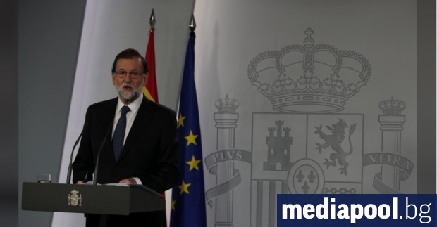 Премиерът на Испания Мариано Рахой Първи октомври е един тъжен