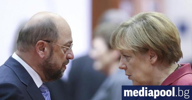 Ангела Меркел и Мартин Шулц застават един срещу друг на