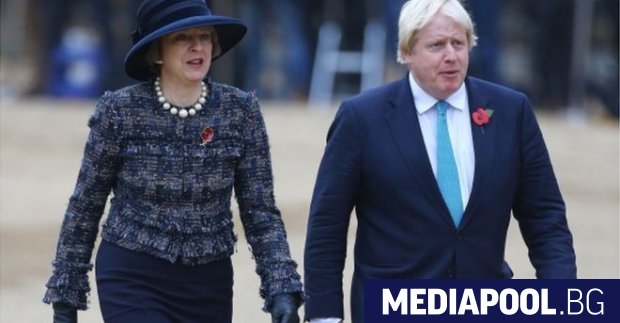 Тереза Мей и Борис Джонсън Британският премиер Тереза Мей намекна