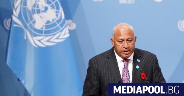 Премиерът на Фиджи Франк Байнимарама Международната конференция на ООН за