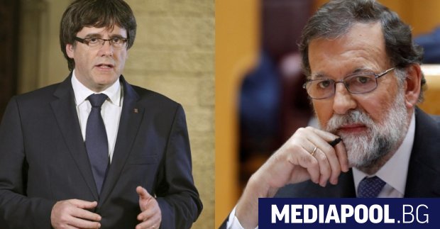 Ръководителят на испанското правителство Мариано Рахой и председателят на каталунското