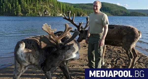 Владимир Путин сред елени Руският президент Владимир Путин взе вчера