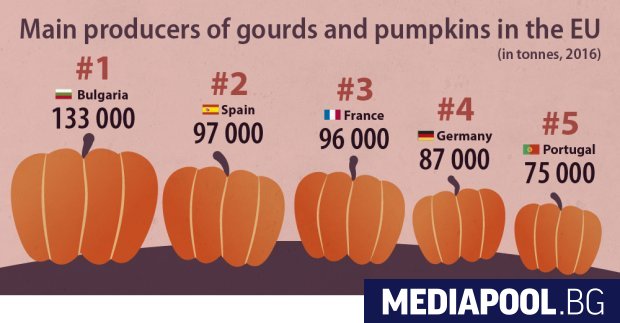 България е най големият производител на тикви в Европейския съюз
