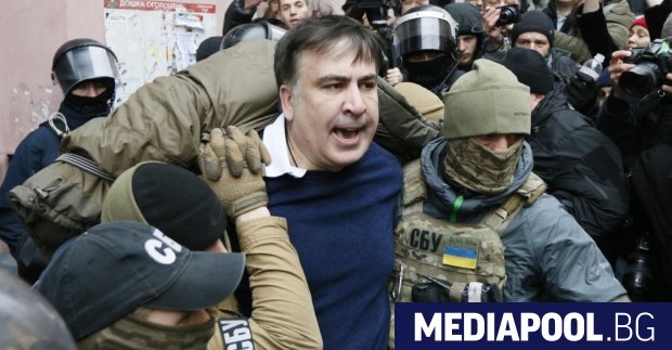 Украинската полиция отново задържа бившия грузински президент и настоящ опозиционен