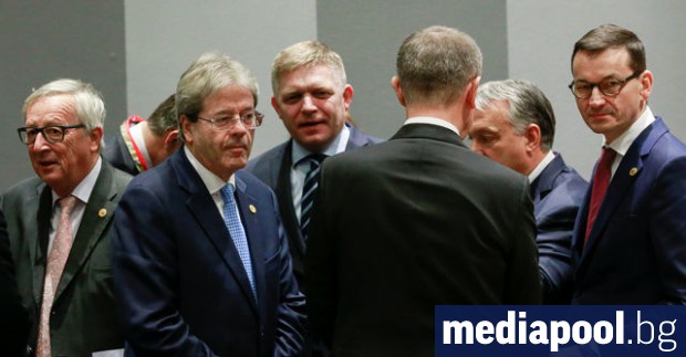 Председателят на ЕК Жан Клод Юнкер италианският премиер Паоло Джентилони