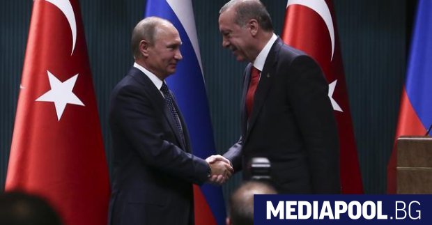 Президентите на Русия и Турция Путин и Ердоган Турция изпрати