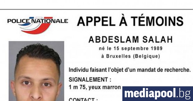 Салах Абдеслам, единственият оцелял терорист от атентатите в Париж през