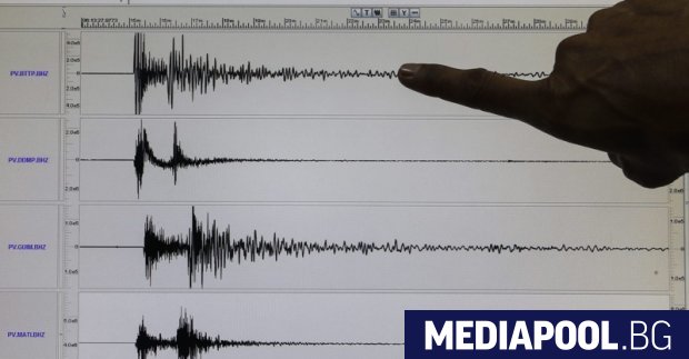 Земетресение с магнитуд 4.5 по скалата на Рихтер е регистрирано