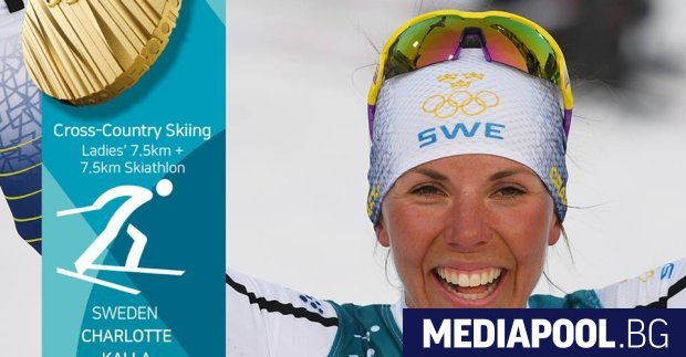 Шведската ски бегачка Шарлоте Кала спечели първия златен медал от