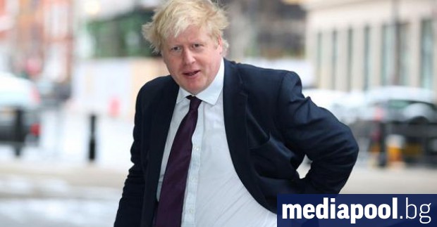 Британският външен министър Борис Джонсън пристига в Би Би Си