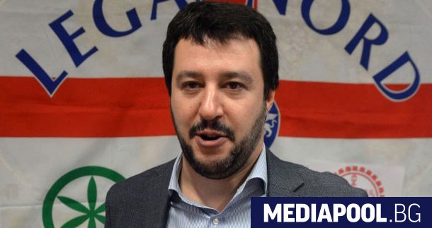 Матео Салвини Лидерът на крайнодясната италианска партия Лига Матео Салвини