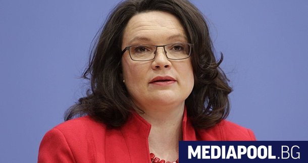 Андреа Налес Германската социалдемократическата партия ГСДП избра за свой председател