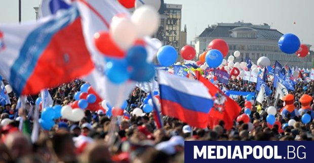 Над 3 милиона души в цяла Русия участват в първомайските