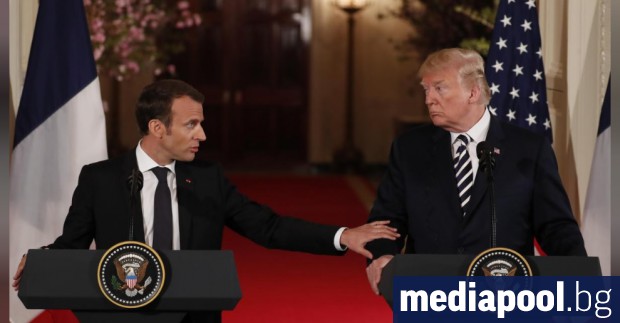 Президентите на САЩ и Франция Доналд Тръмп и Еманюел Макрон