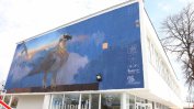 Графит на брадат лешояд "кацна" на фасадата на пловдивското парно