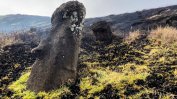 Пожар увреди емблематичните статуи на Великденския остров