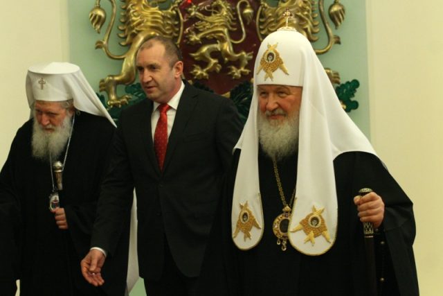 Патриарх Кирил, патриарх Неофит, Румен Радев