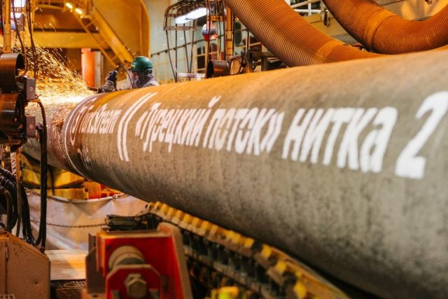 Турски поток газопровод тръба