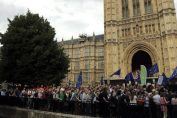 Лондон парламент Великобритания Брекзит протест