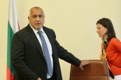 Бойко Борисов с началника на кабинета си Деница Желева.