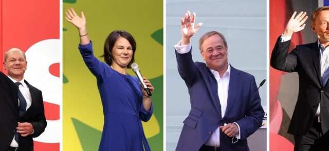 Германия избори, Шолц, Лашет, Бердок, Линднер