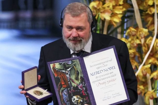 Дмитрий Муратов Нобелов медал