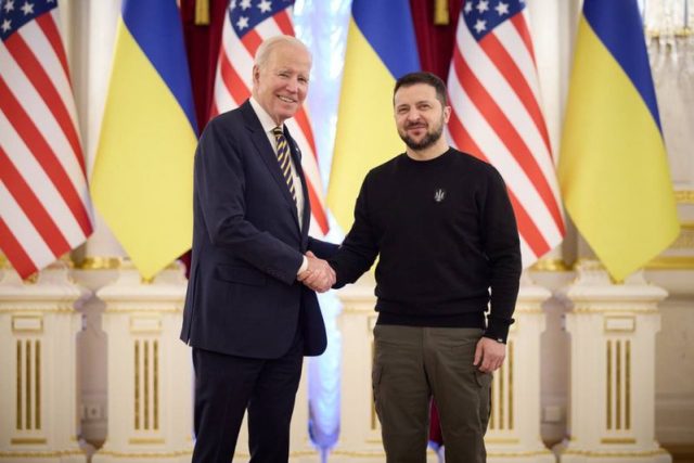 Байдън и Зеленски