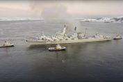 Русия, Арктика, кораб - военни учения