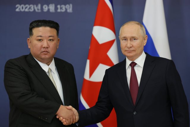 Владимир Путин и Ким Чен Ун в Далечния Изток