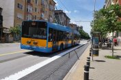 Рампа на спирка на бул. Патриарх Евтимий", велоалея, ремонт, градски транспорт, велоалея, София