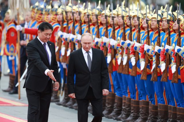 Путин Монголия президент Ухнаагийн Хурелсух