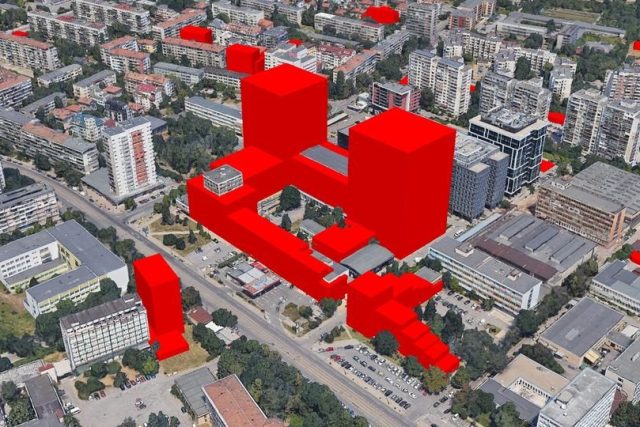 План за застрояване на терена на завод Електроника в София