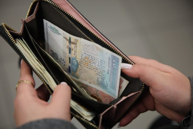 пари, банкноти, портфейл