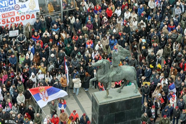 Ниш, Сърбия, протести
