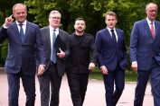 Макрон, Мерц, Стармър, Туск, Зеленски Киев