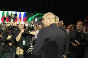 Закриване на кампанията на Прогресивна България, Ремин Радев, кадър с Путин