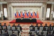 Владимир Путин и Си Цзинпин днес в Пекин