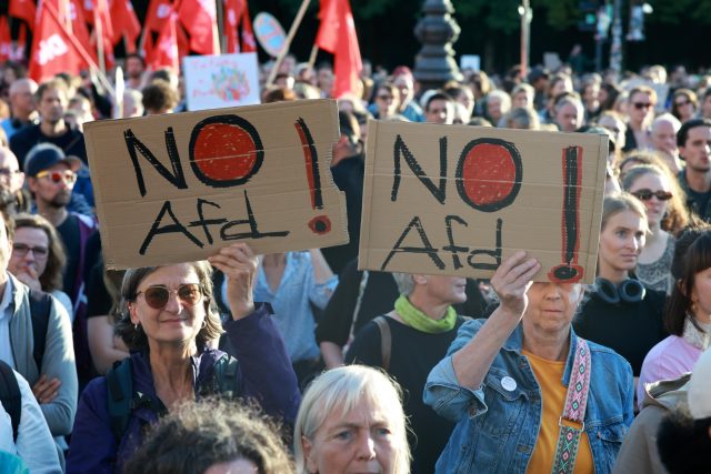 протест срещу Алтернатива за Германия