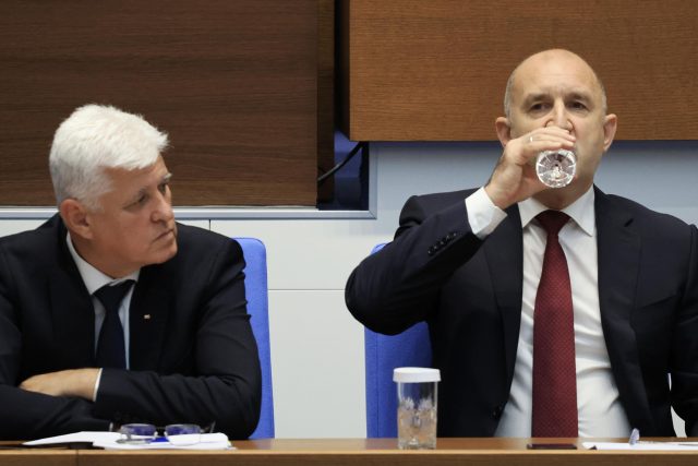 Румен Радев и Димитър Стоянов