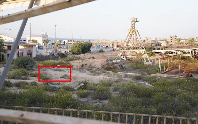 Ракетни установки на Хамас, открити от израелски войници на детска площадка и в увеселителен парк в северната част на Ивицата Газа, 5 ноември 2023 г. (Израелски сили за отбрана)